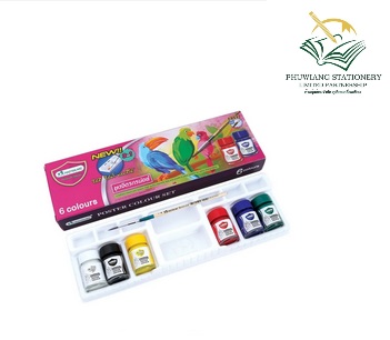 สีน้ำโปสเตอร์ 6 สี - ภูเวียงเครื่องเขียน